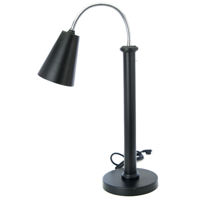 Eastern Tabletop 9641MB Powder Coated Lamp Warmer with 1 Bulb - 120 Volts, 250 Watts