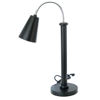 Eastern Tabletop 9641MB Powder Coated Lamp Warmer with 1 Bulb - 120 Volts, 250 Watts