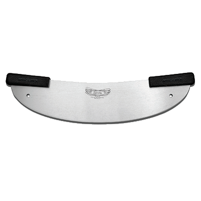 Dexter 18053 20" High Carbon Steel Rock 'N Roll Pizza Rocker Polypropylene Handle Grips