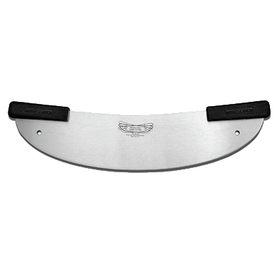 Dexter 18053 20" High Carbon Steel Rock 'N Roll Pizza Rocker Polypropylene Handle Grips