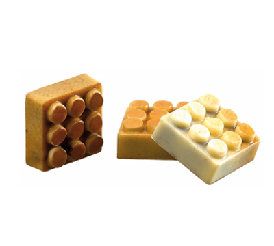 Matfer Bourgeat 383407 Chocolate Mold Lego Pieces 1.13 "L x 1.13" W x .5" H Polycarbonate