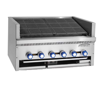 Imperial IABR-72 72&quot; Gas Countertop Steakhouse Charbroiler - 240,000 BTU