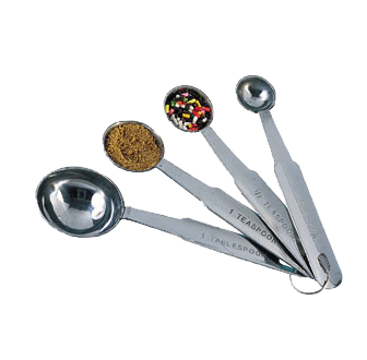 American Metalcraft MSSR74 Stainless Steel Measuring Spoon Set