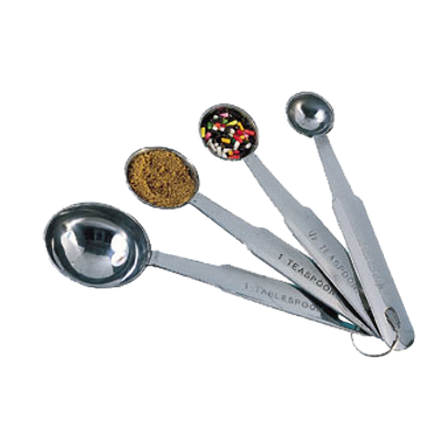American Metalcraft MSSR74 Stainless Steel Measuring Spoon Set