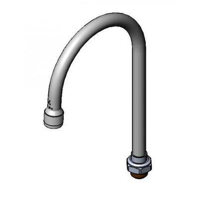 T&S Brass 133X-LAM Nozzle swivel 10-5/16" H 5-3/4" spread gooseneck laminar control device