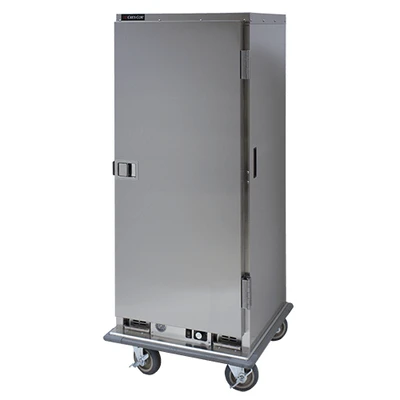 Cres Cor EB64 64 Covered Plates Stainless Steel Single Door Insulated Mobile Banquet Cabinet - 120 Volts