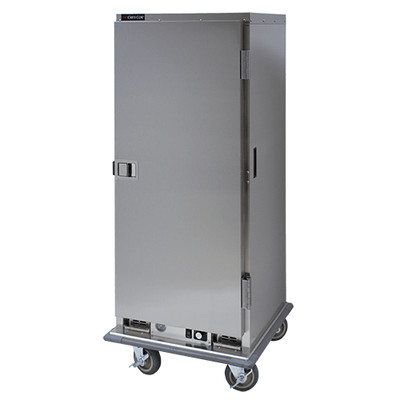 Cres Cor EB64 64 Covered Plates Stainless Steel Single Door Insulated Mobile Banquet Cabinet - 120 Volts