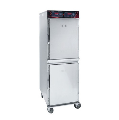 Cres Cor 1200CHSS2DE 26.63" W All Stainless Steel Radiant Full Height Solid State Controls Mobile Cook-N-Hold Cabinet - 208/240 Volts