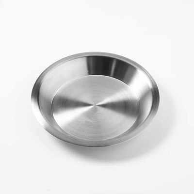 American Metalcraft 918SS 9.13" x 1" Stainless Steel Pie Pan