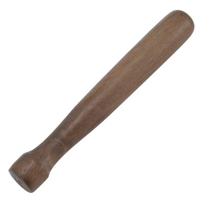 Winco WMW-8 8"L Flat Head Walnut Lacquered Wood Muddler