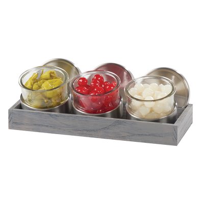 Cal-Mil 1850-4-83 Ashwood Mixology Display Set 14-1/4"