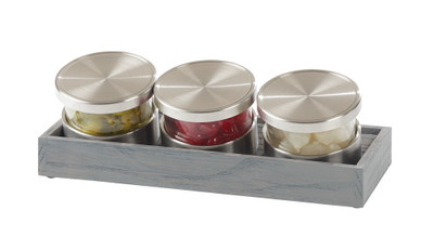 Cal-Mil 1850-4-83 Ashwood Mixology Display Set 14-1/4"