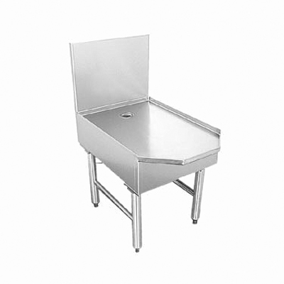 Glastender IOS-18 Stainless Steel Island Oasis Stand - 18"W x 29"D