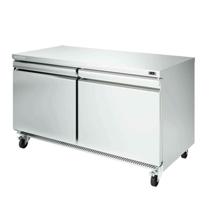Infrico USA IUC-UC60F 60.38"W Two-Section Solid Door Undercounter Freezer