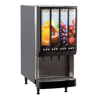 Bunn 37300.0080 JDF-4S Silver Series 4-Flavor Cold Beverage System - 120 Volts