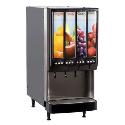Bunn 37300.0080 JDF-4S Silver Series 4-Flavor Cold Beverage System - 120 Volts