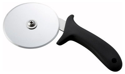 Winco PPC-4 4&quot; Dia. Stainless Steel Pizza Cutter Polypropylene Handle