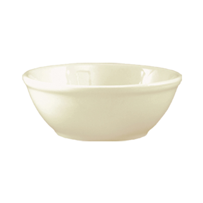 CAC China FR-24 5.25" Dia. 10 Oz. European White Ceramic Round Franklin Nappie (3 Dozen Per Case)