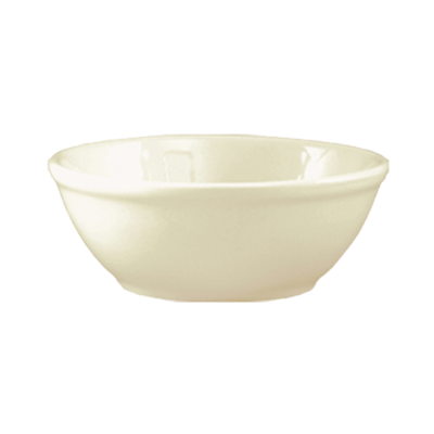 CAC China FR-24 5.25" Dia. 10 Oz. European White Ceramic Round Franklin Nappie (3 Dozen Per Case)