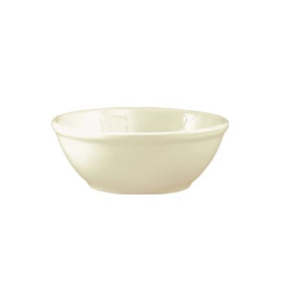 CAC China FR-24 5.25" Dia. 10 Oz. European White Ceramic Round Franklin Nappie (3 Dozen Per Case)