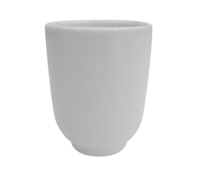 CAC China SHA-17 8 Oz. Super White Porcelain Round Tall Sushia Tea Cup (3 Dozen Per Case)