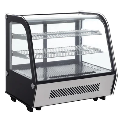 Admiral Craft BDRCTD-120 28" W Countertop Black Diamond Refrigerated Display Case - 110 Volts