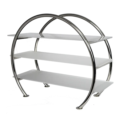 Eastern Tabletop 1755ACB 33"W x 13-5/8"D x 27-1/2"H 18/10 Stainless Steel Circular Tabletop Display