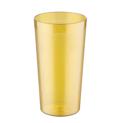 CAC China BVPT-32AM 32 Oz. Amber SAN Plastic Tumbler (2 Dozen Per Case)