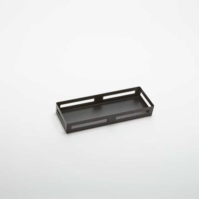 American Metalcraft BR15 14.63" L x 5.13" W x 2" H Rectangular Black Stainless Steel Multi Function Riser