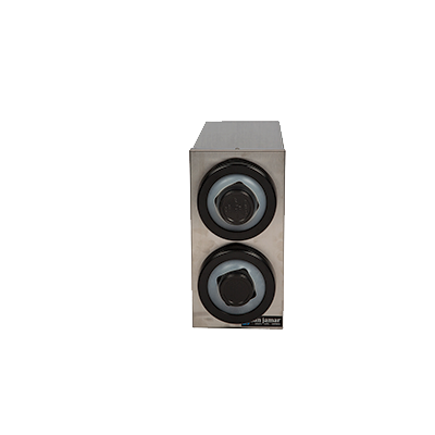 San Jamar C9002 Stainless Steel 5-1/16"W x 13"D x 10-1/16"H Portion Cup Box System