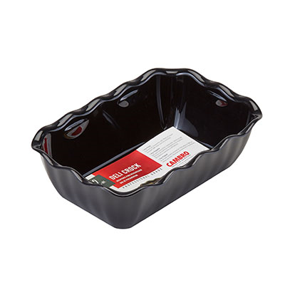 Cambro DC5110 10-1/4"W Black Rectangle Deli Crock