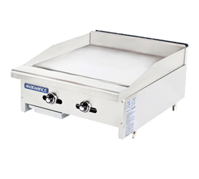 Turbo Air TATG-24-NG 24&quot; Natural Gas Countertop Radiance Griddle - 44,000 BTU