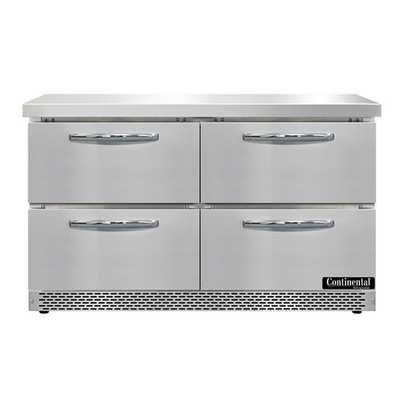 Continental Refrigerator SWF48N-FB-D 48"W Two-Section Work Top Freezer