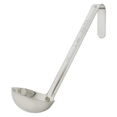 Winco LDI-10SH 1 Oz. Stainless Steel Ladle