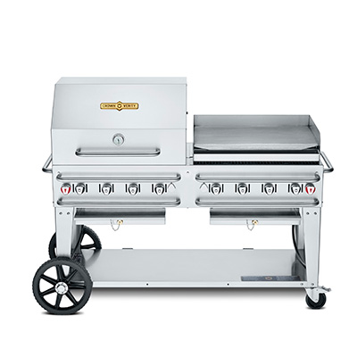 Crown Verity CV-RCB-60RGP-SI-BULK 69" Series Grill - 129,000 BTU