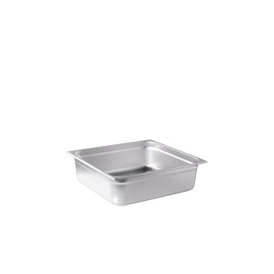 CAC China STP2T-25-4 0.67 Size 4" Deep 25 Ga. Stainless Steel Solid Steam Pan (24 Each Per Case)