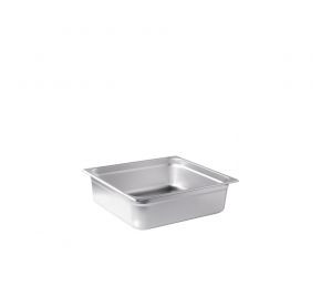 CAC China STP2T-25-4 0.67 Size 4" Deep 25 Ga. Stainless Steel Solid Steam Pan (24 Each Per Case)