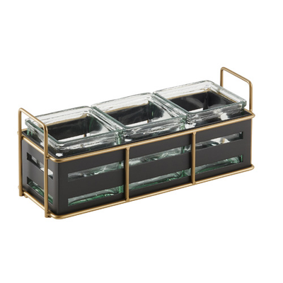Cal-Mil 22091-90 Empire Jar Display 12-1/2"W x 4-1/2"D x 5-1/4"H