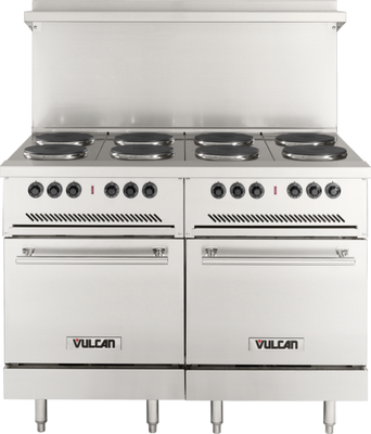 Vulcan EV48SS-8FP-480 48" Electric Restaurant Range - 208 Volts