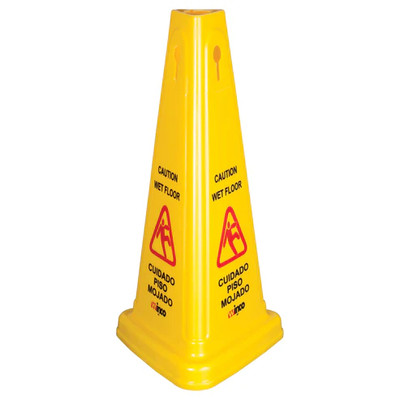 Winco WCS-27T Wet Floor Caution Sign 27"