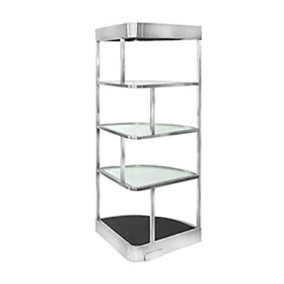 Eastern Tabletop ST1860G 33-1/2"W x 22"D x 74-3/4"H 18/10 Stainless Steel Pie Mobile Buffet Display System