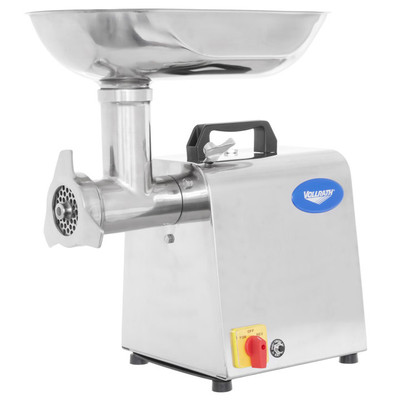 Vollrath 40743 264 Lbs. Stainless Steel Bench Style Meat Grinder with #12 Attachment Hub