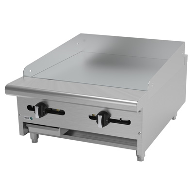 Asber AEMG-24 24" W Liquid Propane Countertop Griddle - 48,000 BTU
