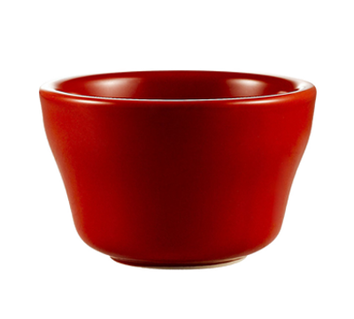 CAC China LV-4-R 7.25 Oz. Red Ceramic Round Las Vegas Bowl (3 Dozen Per Case)