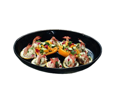 Bon Chef 2076TAN Ceramic Tan Oval Coupe Platter