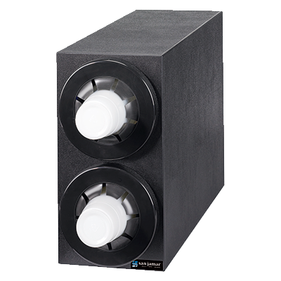 San Jamar C2952BK Black Polystyrene 7-3/4"L x 23-3/4"W x 15-1/8"H Beverage Cabinet