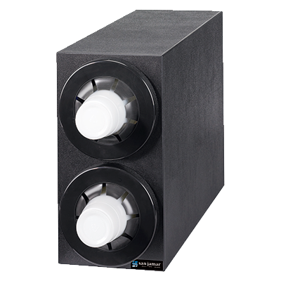 San Jamar C2952BK Black Polystyrene 7-3/4&quot;L x 23-3/4&quot;W x 15-1/8&quot;H Beverage Cabinet