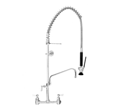 Fisher 34450 10" Swing Spout Brass 8" Centers Spring Style Pre-Rinse Unit