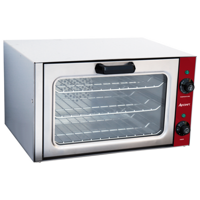 Admiral Craft COQ1750WS 20.79" W Stainless Steel Electric 3 Quarter-Size Sheet Pans Convection Oven - 120 Volts