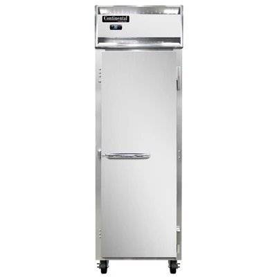 Continental Refrigerator 1RN 26" W One-Section Solid Door Reach-In Refrigerator